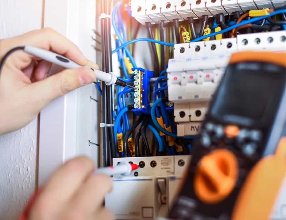 electrician performing emergency work